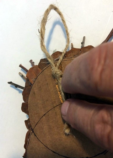 Pine Cone Owl Wall Hanging