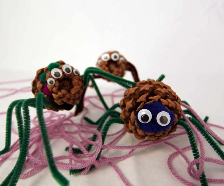 Clutter of Pine Cone Spider