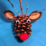 Pine Cone Rudolph Antlers